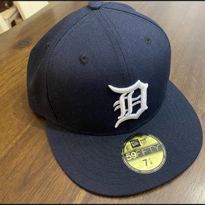 Detroit Tigers 59Fifty New Era Navy Home Fitted Cap 7 1/8 Hat 5950
